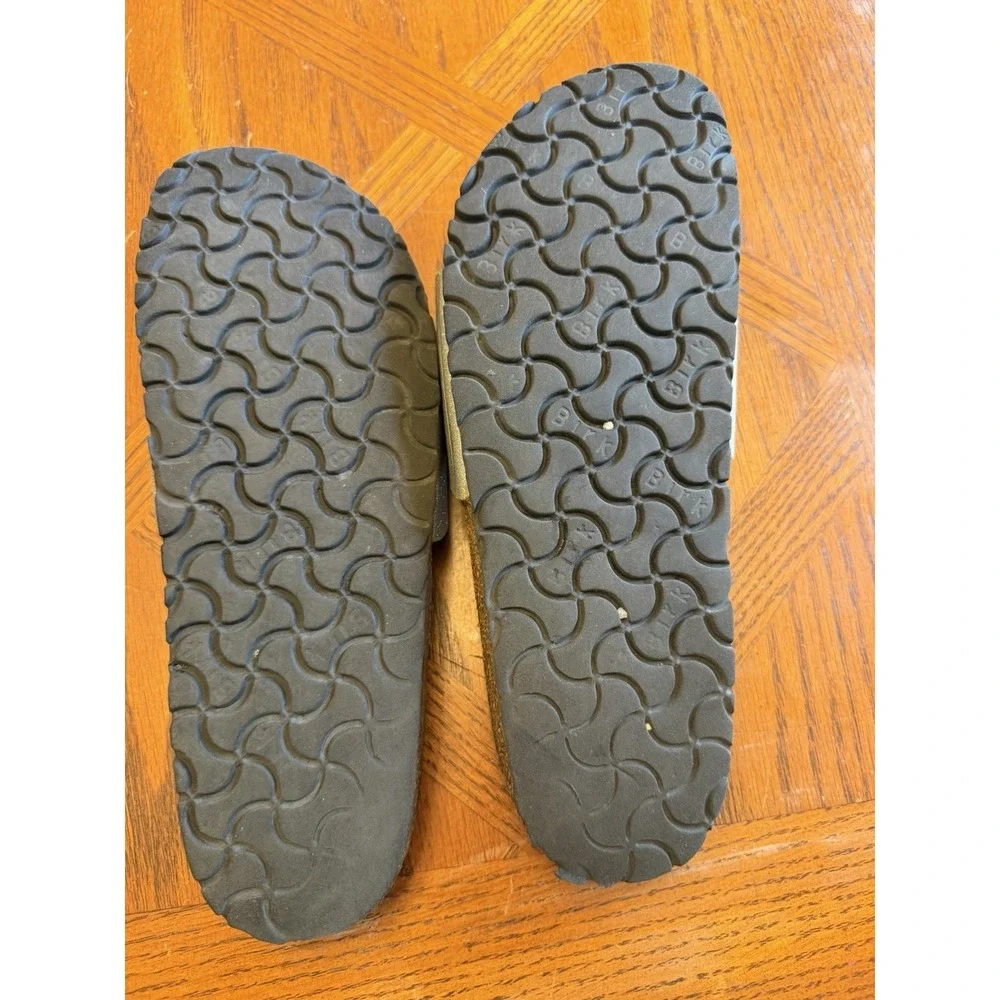 Birkenstock Madrid Silver Leather Sandals size 40 US Women's 9 -9.5